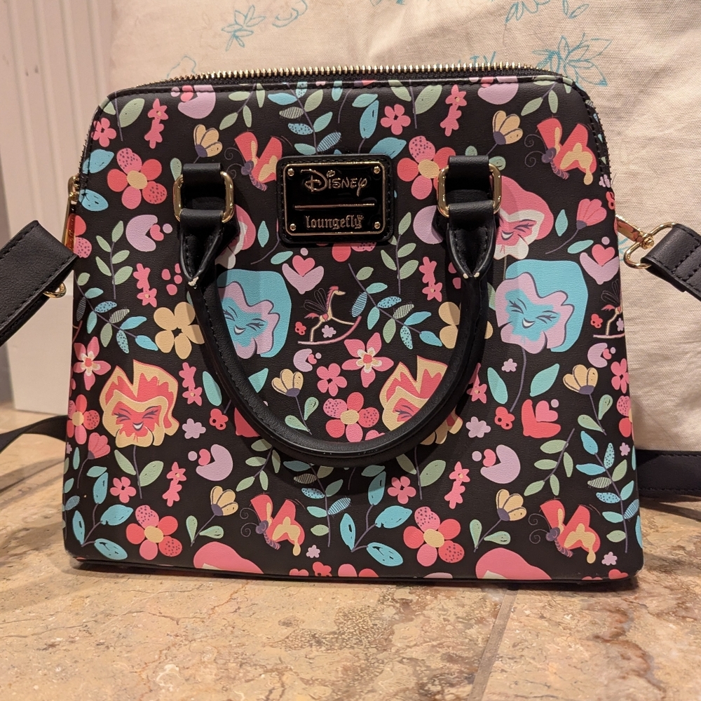 Loungefly x Disney Alice in Wonderland Flowers Crossbody Purse